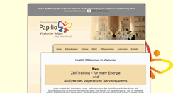 Desktop Screenshot of papilio-vitalcenter.de
